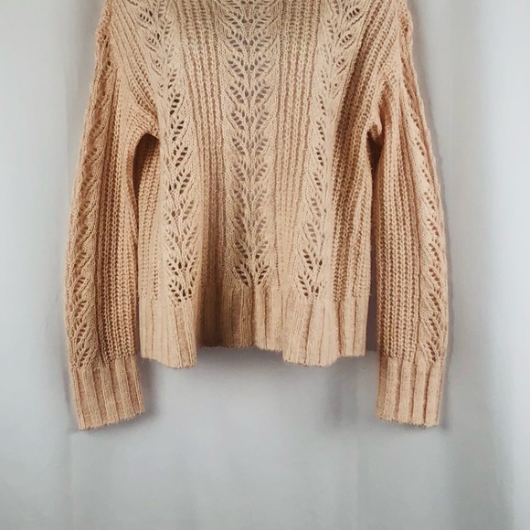 LC Lauren Conrad loose weave funnel neck pullover sweater S - Picture 10 of 14